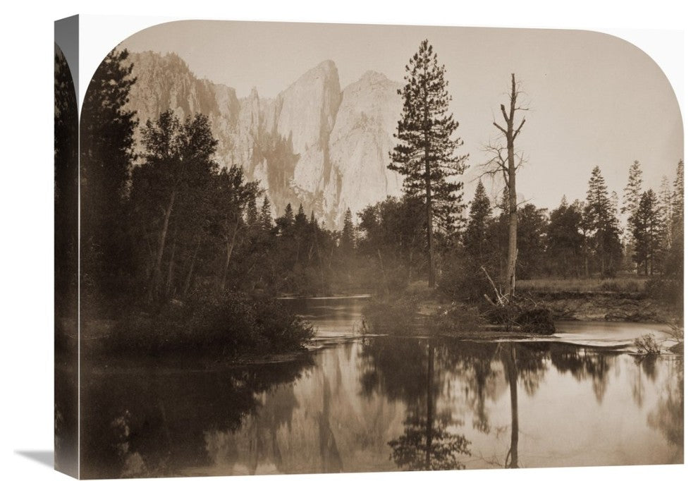"River View - Down the Valley - Yosemite, California, 1861" Artwork, 22"x16"