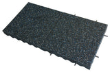 Eco-Safety Interlocking Tiles 3", Blue/White Speckled, 2-Pk