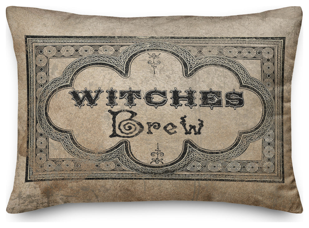 Witches Brew Label 2 14"x20" Spun Poly Pillow