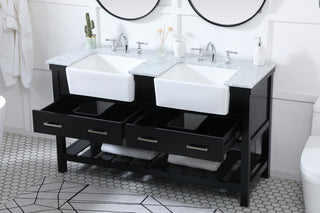Home Living 22" Farmhouse Black-Light Bathroom Vanity