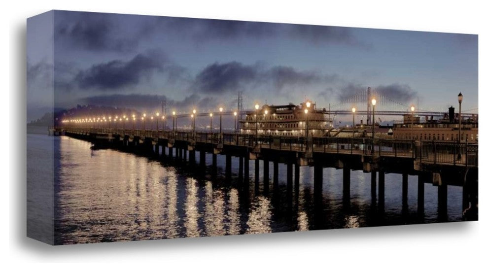 "Broadway Pier Pano - 118" By Alan Blaustein, Giclee on Gallery Wrap Canvas