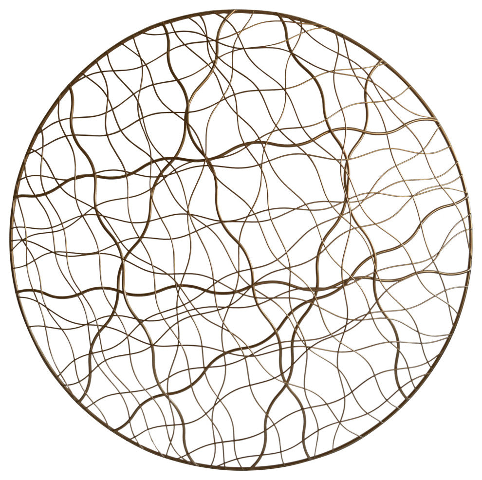 Contemporary Traverse Wall Dcor - Gold