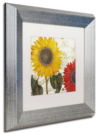 Color Bakery 'Sundresses I' Matted Framed Art, Silver Frame, White Mat, 11x11