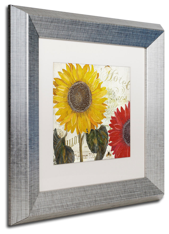Color Bakery 'Sundresses I' Matted Framed Art, Silver Frame, White Mat, 11x11