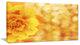 Beautiful Floral Yellow Background, Large Floral Canvas Artwork, 32"x16"