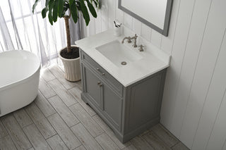 Milano Transitional Gray 36" Single Vanity