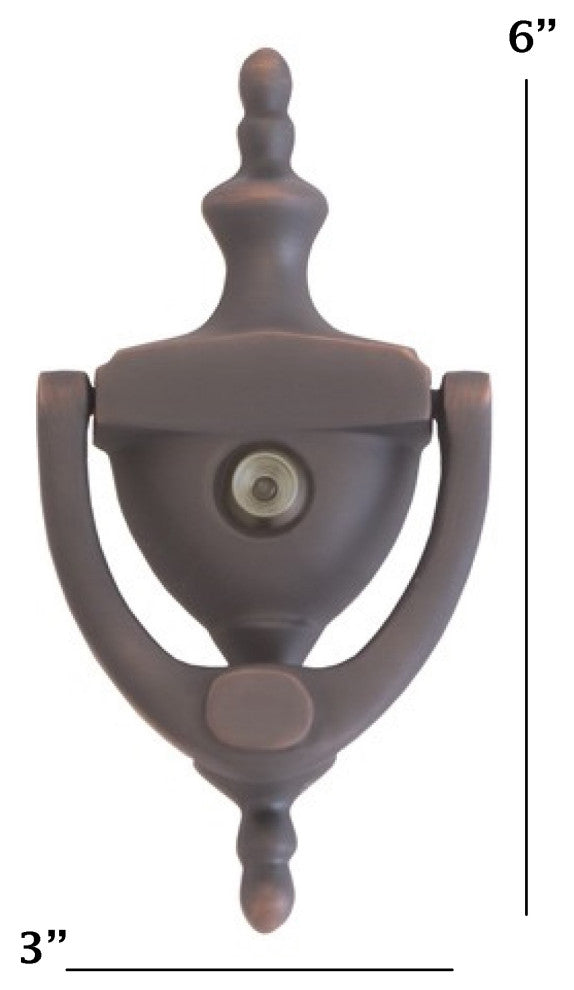 Traditional Door Knocker 6", Venetian Bronze