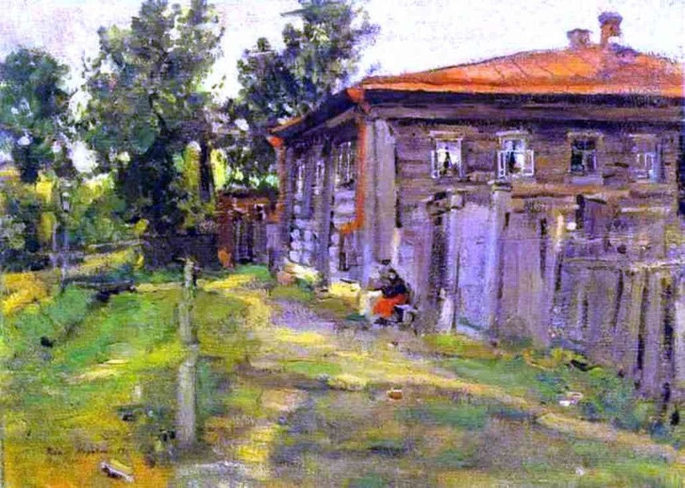 Constantin Alexeevich Korovin A Street in Pereslavl Gallery Wrapped Canvas Print