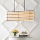 Chadwick 42" 4-Light Rustic Farmhouse Iron Linear LED Pendant, Oil Rubbed Bronze