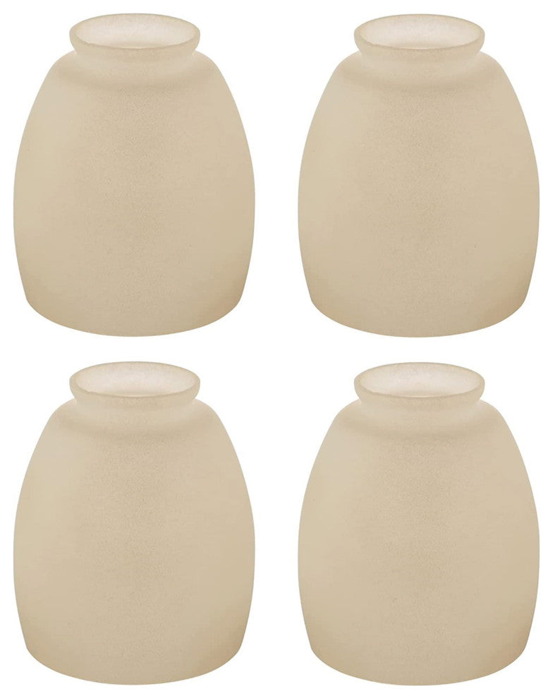 23159-4 Replacement Amber Ceiling Fan Glsss Shade, 4 Pack.