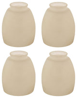 23159-4 Replacement Amber Ceiling Fan Glsss Shade, 4 Pack.