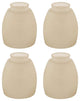 23159-4 Replacement Amber Ceiling Fan Glsss Shade, 4 Pack.