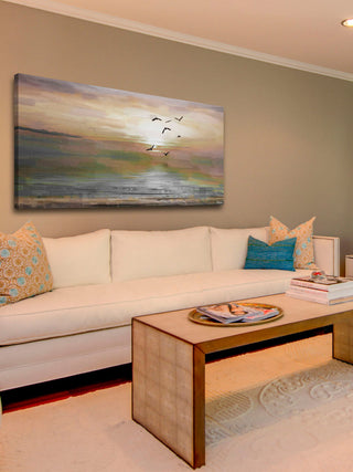 "Hyman" Painting Print on Wrapped Canvas, 36"x18"