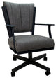 Montana Swivel Metal Dining Caster Chair Reading Base, Northwest Elk, Black