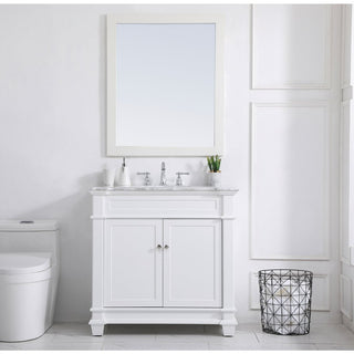 Elegant Decor Wesley Bathroom Vanity VF50036WH, White