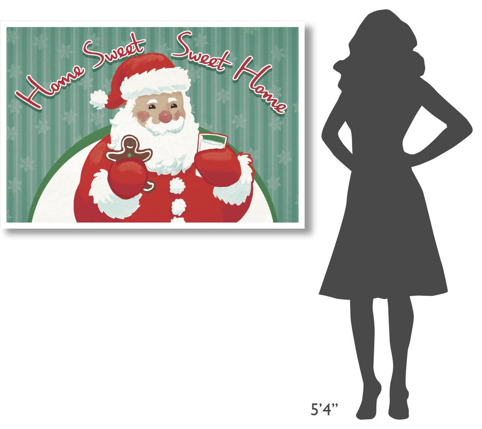 "Retro Christmas V Bright" Digital Paper Print by Janelle Penner, 50"x34"
