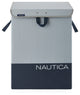 Nautica Folded Hamper with Lid, Gray Block