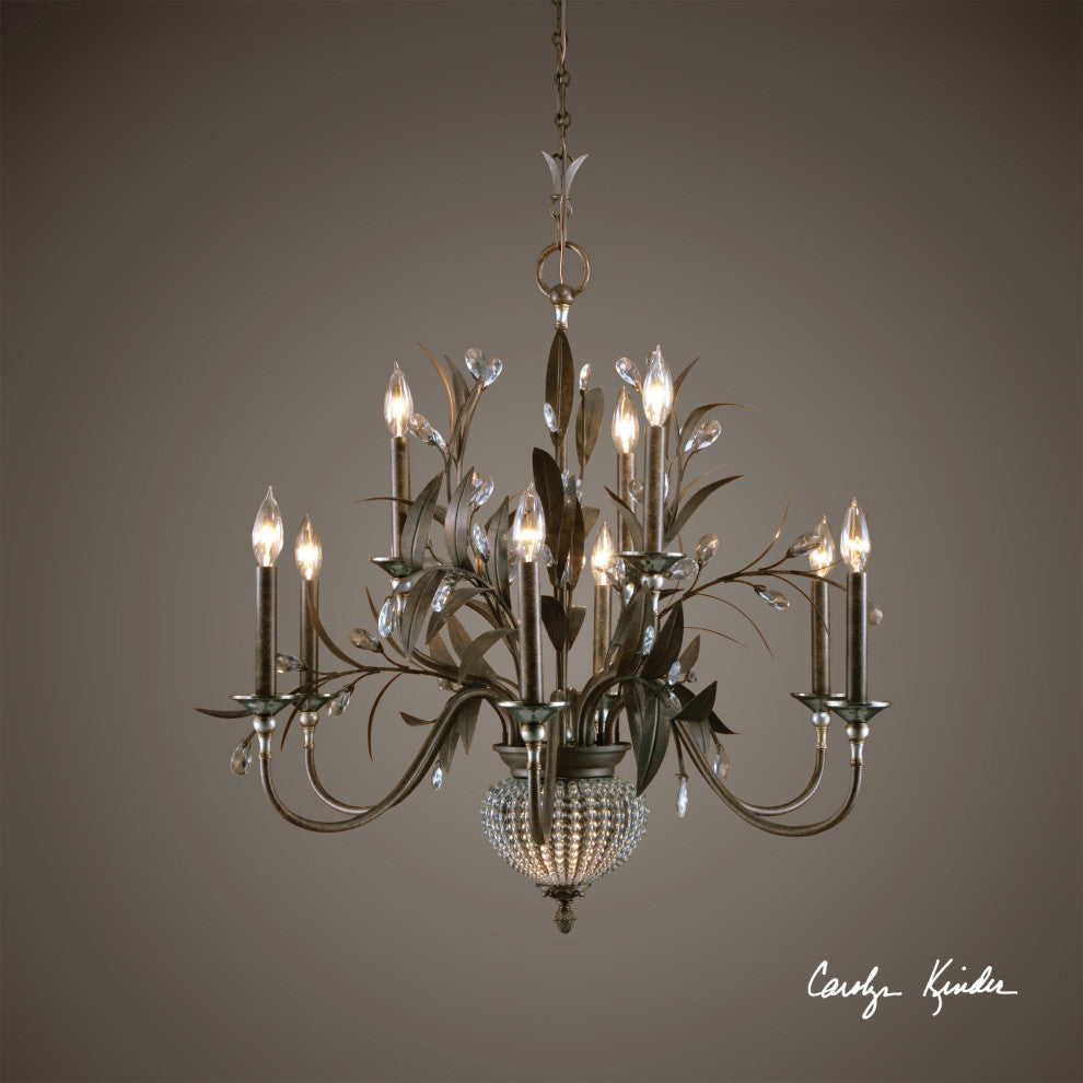 Uttermost 21094 Cristal De Lisbon 9+2 Light Chandelier