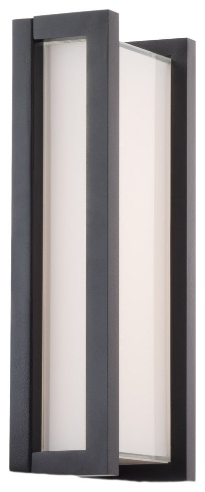 Axel LED Indoor and Outdoor Wall Light 3000K, Black, 11"