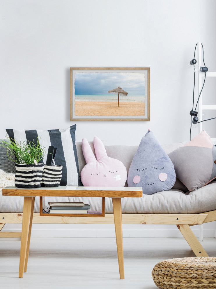 "Gone Coastal" Framed Painting Print, 36x24