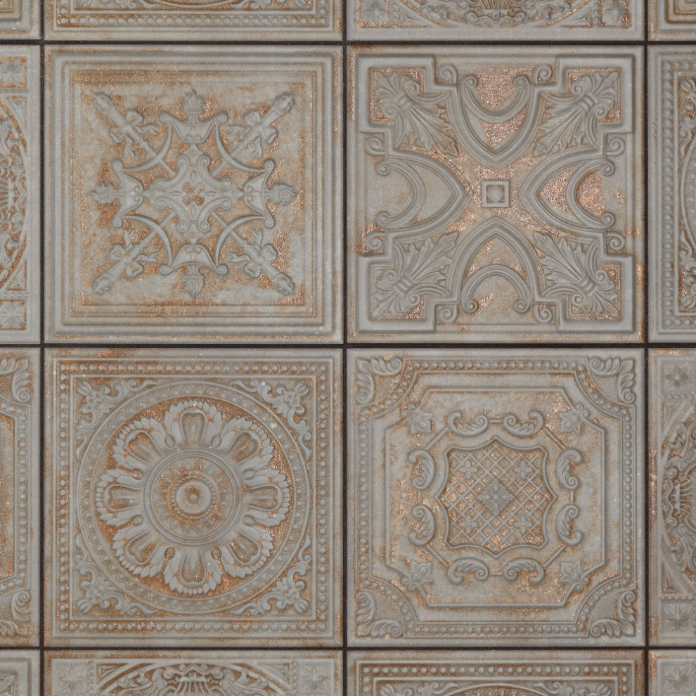 Fitz Charcoal Ceramic Wall Tile