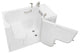 Ella Wheelchair Transfer 30"x52" Acrylic Soaking Walk-In Bathtub, Dual Drain