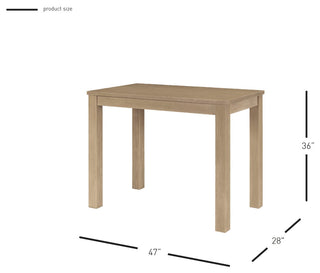Tiburon Dining Table, Drifted Sand, 36" Height