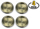 Nuk3y Easy Snap in Closet Door Finger Pull, 2.13", Set of 4, Antique Brass