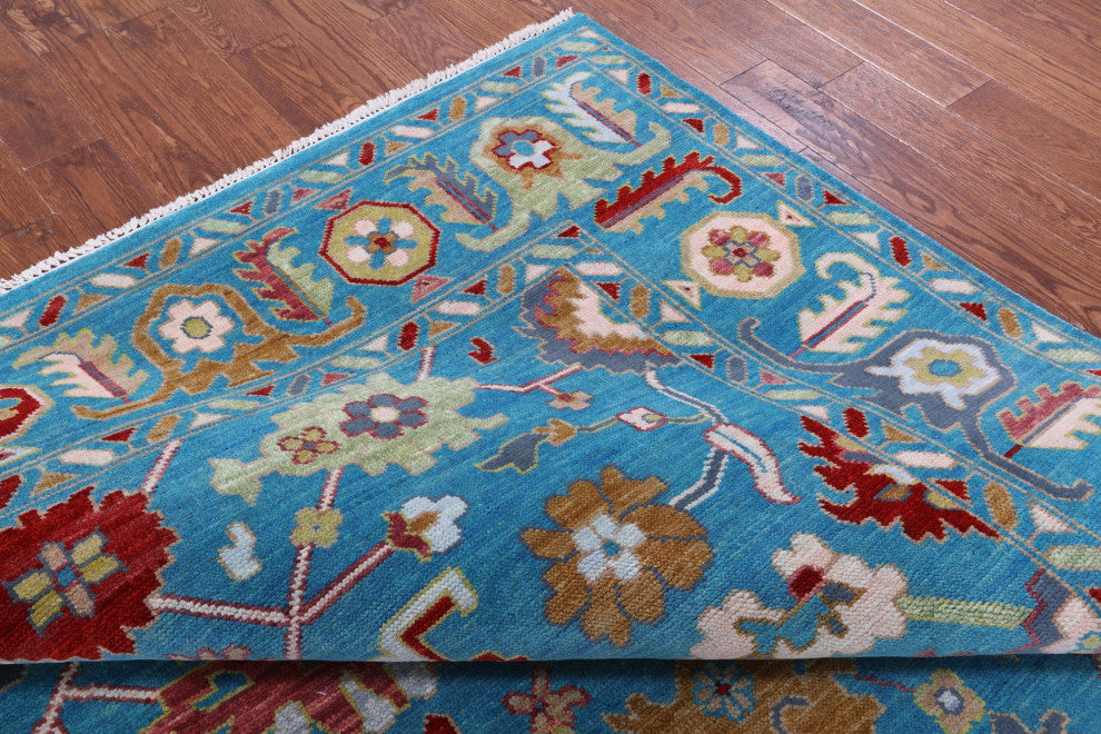 Handmade Turkish Oushak Wool Rug 8' 1" X 10' 3" - Q15862
