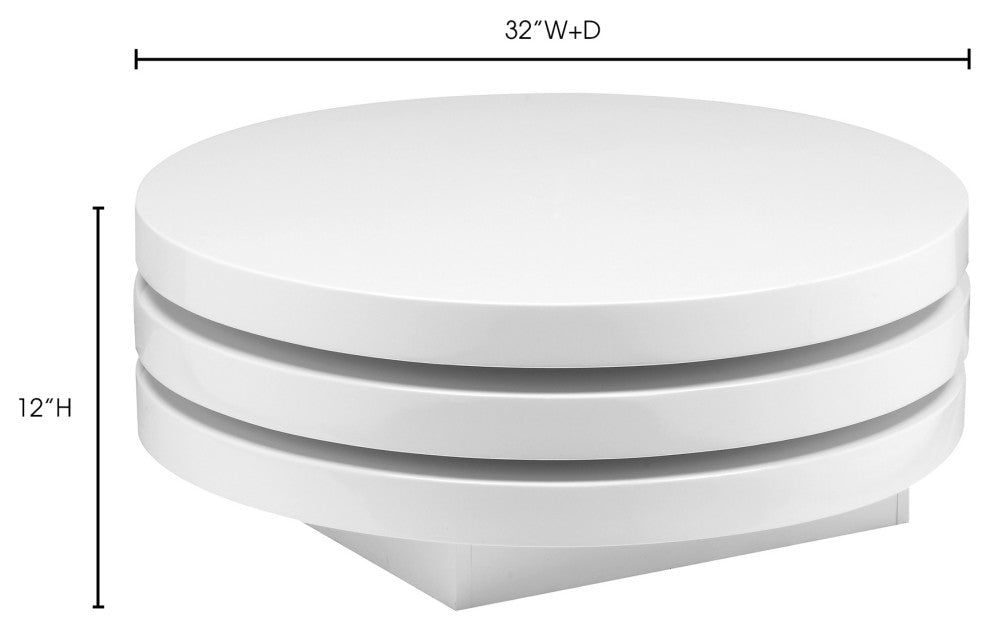 Torno Coffee Table White