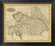 "Austrian Dominions, 1812" Framed Canvas Giclee by Aaron Arrowsmith, 26"x22"