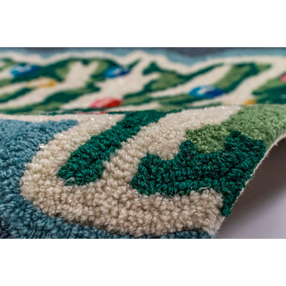 Frontporch Xmas Tree Indoor/Outdoor Rug Midnight 2'x3'