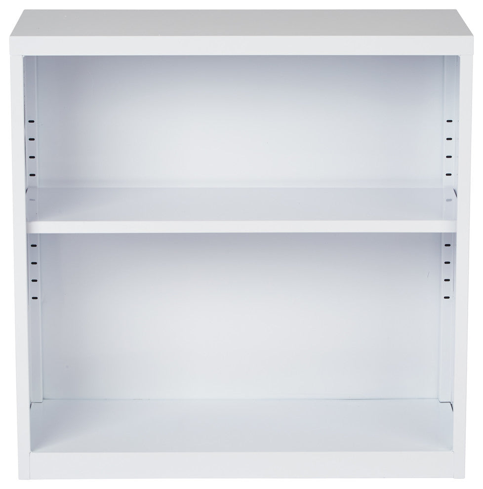 Metal Bookcase, White, Ships fully Assembled.