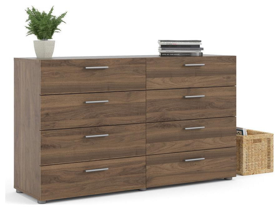 Austin 8 Drawer Double Dresser, Walnut