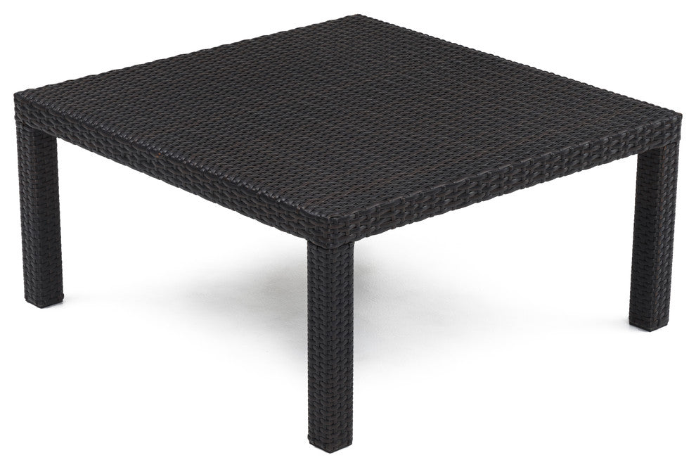 Deco 6 Piece Aluminum Outdoor Patio Sectional and Table Set, Tikka Orange