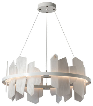 Volterra Circular LED Pendant, White