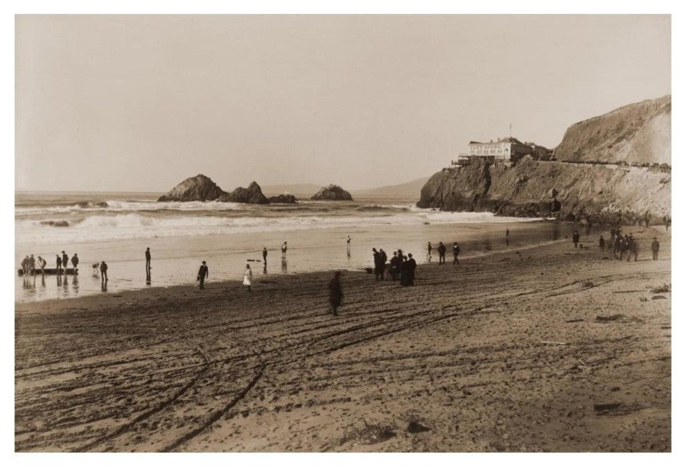 "The Cliff House, San Francisco, about 1879-1880" Paper Art, 20"x14"
