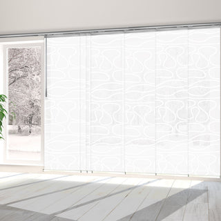 Calisto 7-Panel Track Extendable Vertical Blinds 110-153"W