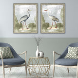 Cranes I Art, 2-Piece Set