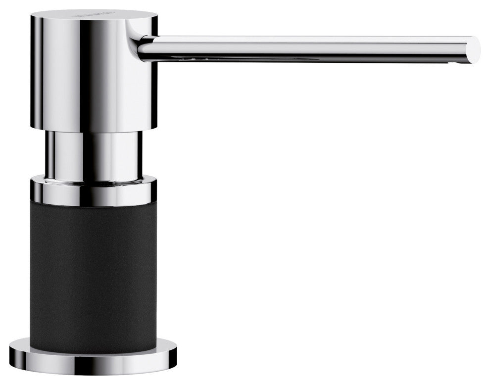 Blanco Lato Soap Dispenser in Chrome/Coal Black