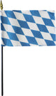 Bavaria, 4"x6" Stick Flag
