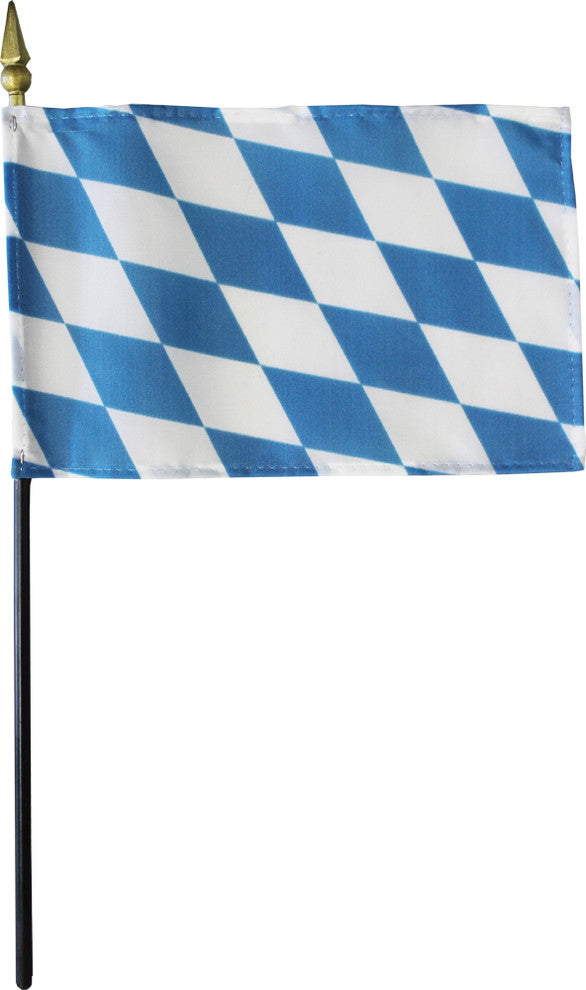 Bavaria, 4"x6" Stick Flag