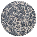 Unique Loom Oasis Breeze Area Rug, Gray, 7' 0 X 7' 0 Round