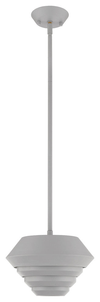 Livex Lighting Nordic Gray 1-Light Mini Pendant