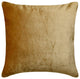 Gold Velvet Pillowcase 20"x20" Pillow Cover Top Zipper - Velvet Gold Jules