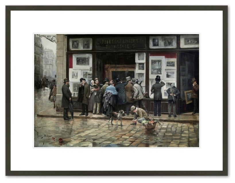 Exposicio publica d'un quadre. Barcelona, cap a 1888