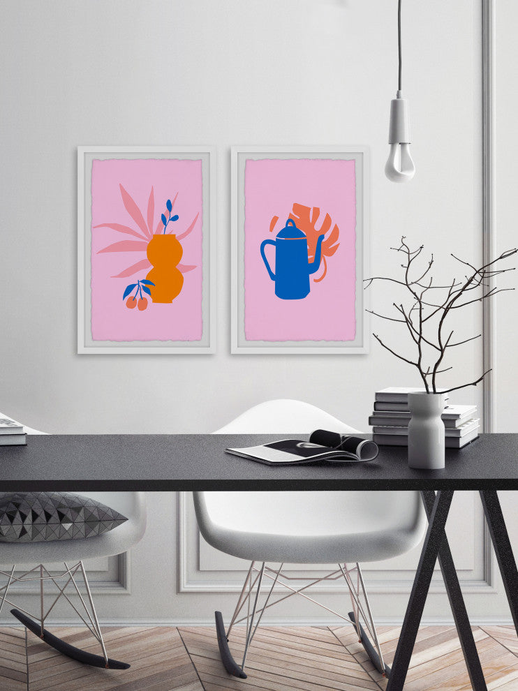 Kettles and Vases Diptych, 2-Piece Set, 8x12 Panels