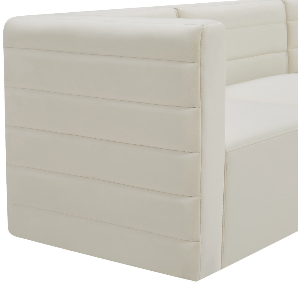 Quincy Modular Component, Cream, Corner Chair