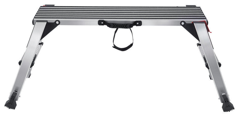 VEVOR Aluminum Folding Work Platform Drywall Ladder 660lbs Non-slip Bench