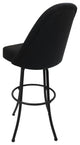 Swivel Counter 26" 30" Extra Tall 34" Metal Bar Stool M-235, Black Vinyl - Grey